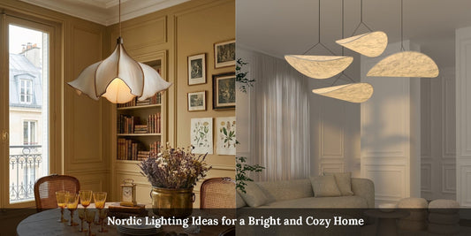 nordic-lighting-ideas-blog-cover with wabi sabi pendant light, nordic pendant light