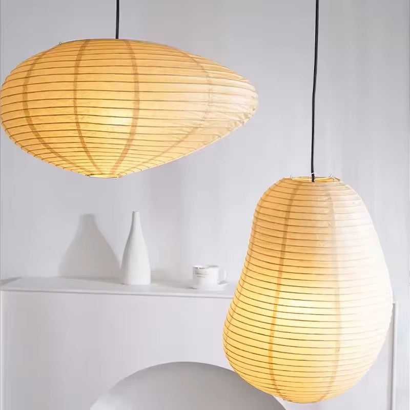 Artisan crafted paper lantern with a beautiful Wabi-Sabi aesthetic