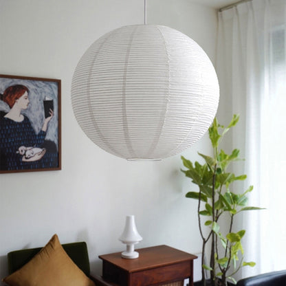 Artistic white paper globe pendant lamp, set of three