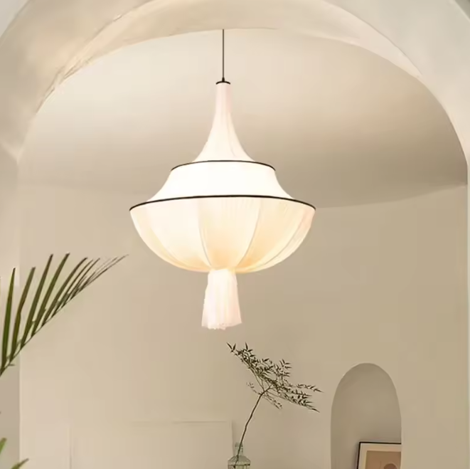 Ceiling pendant in Scandinavian style, featuring Cloth material, perfect for Decor lighting, ideal for ambient and mood lighting.