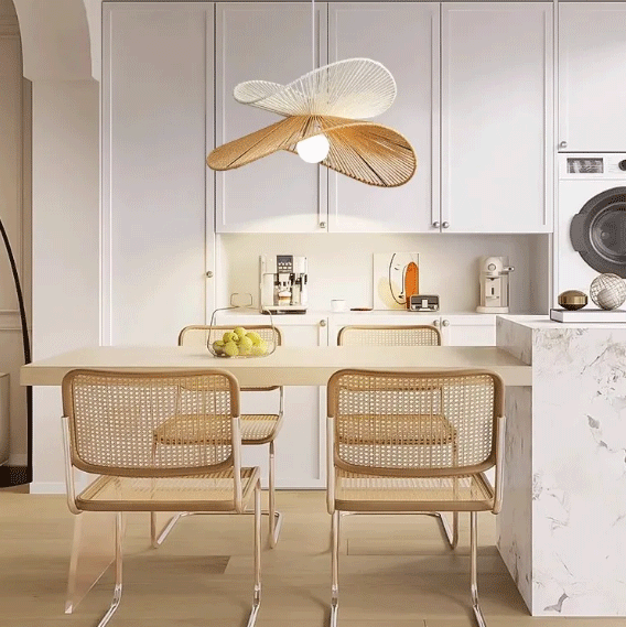 Elegant natural hemp petal resort light for luxury atmosphere