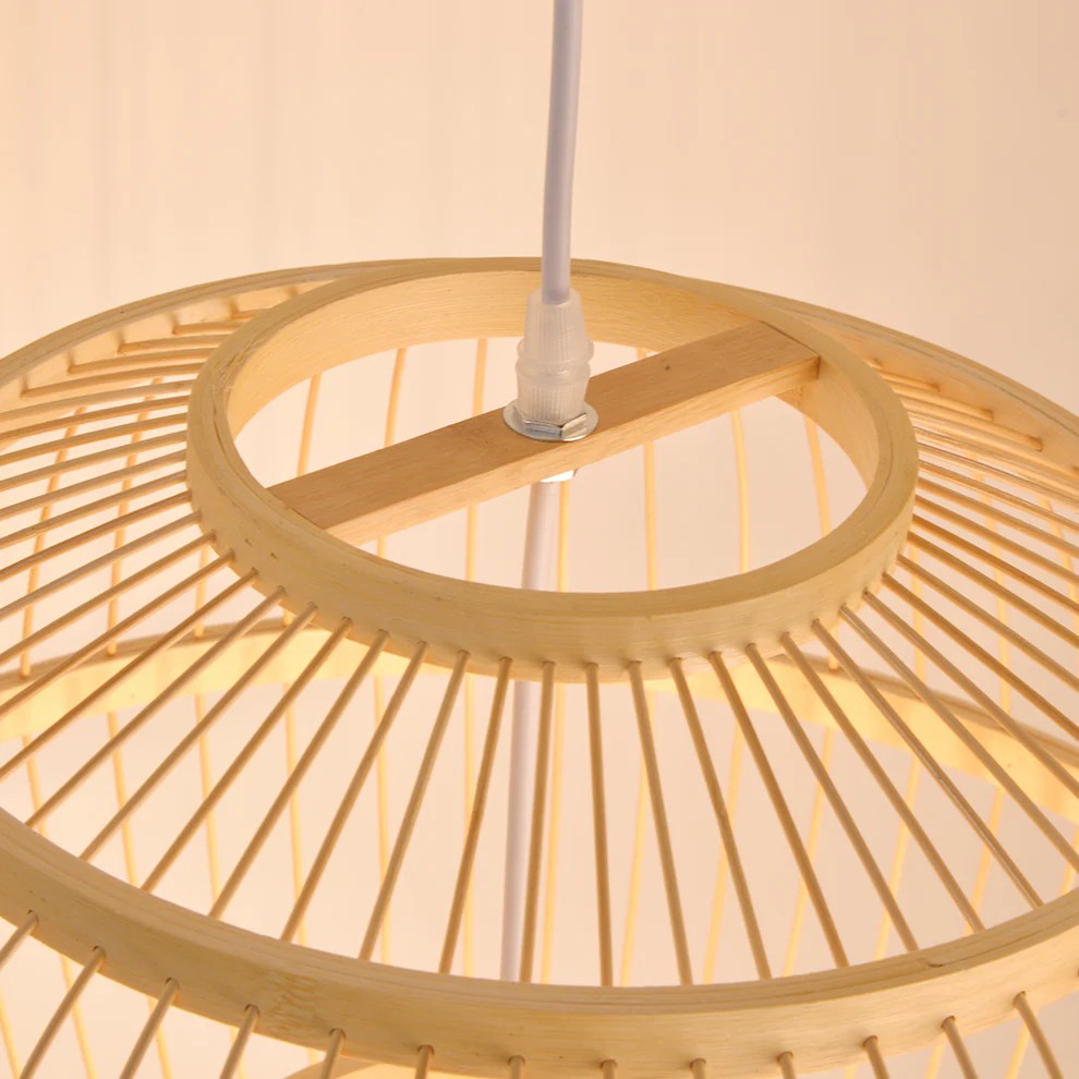 Elegant rattan ball chandelier shade bringing a unique statement to any space