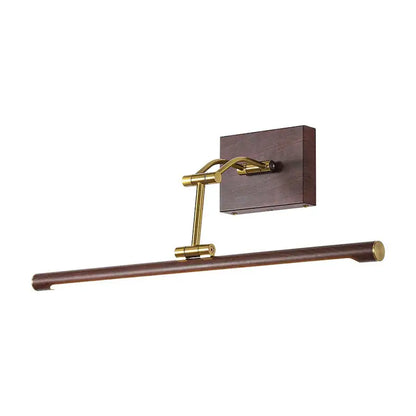 Sustainable handcrafted wood and metal picture light for eco-friendly living room decor