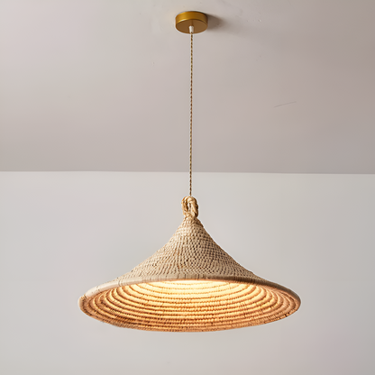 Handmade sustainable jute weave shade, designed for a non-toxic and healthy indoor lighting environment.