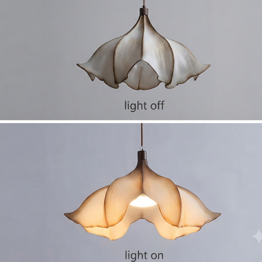 Hanging lamp in Modern style, featuring Wood Mix Resin material, ideal for Bedroom decor, providing ambient, task, and mood lighting.