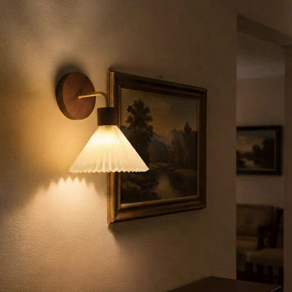 Elegant fabric wall lamp for cozy living room art spaces