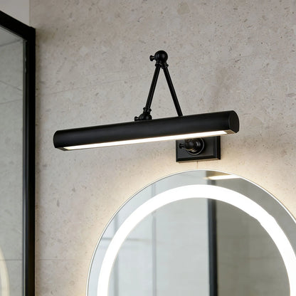 Luxury aesthetic brass mirror sconce for sophisticated bathroom vanity lighting