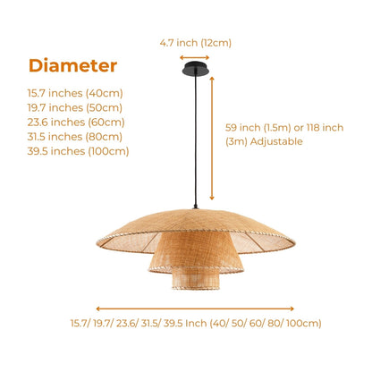 Modern Nordic wicker ceiling fixture with a majestic multi-tier structure, emphasizing symmetrical architectural form and clean minimalist warmth.
