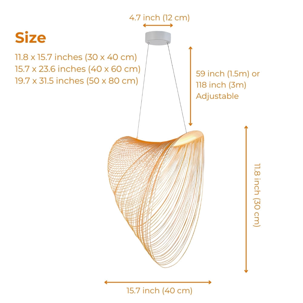 Luxury wave spiral pendant chandelier for modern home improvement