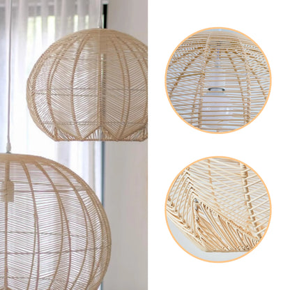 Stylish minimalist rattan pendant lamp for bedroom or living space