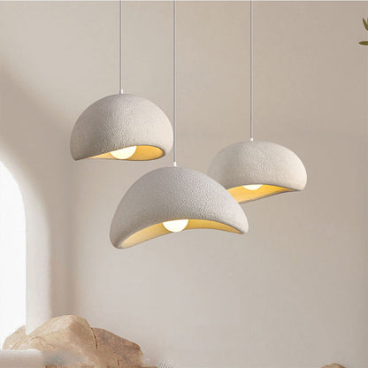 Modern minimalist HDPE cluster pendant light, white and gray style