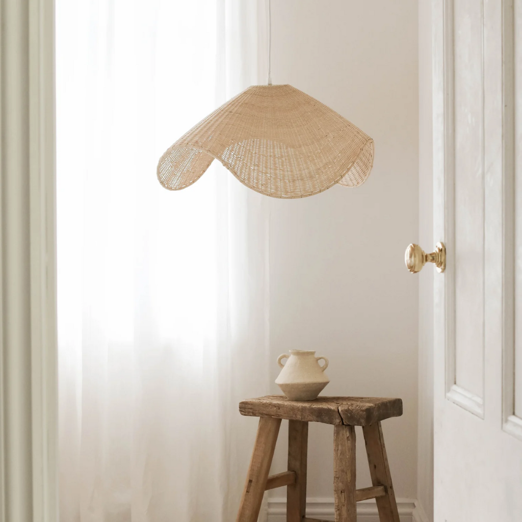 Nordic minimalist organic shape hanging lamp for a clean and serene home look