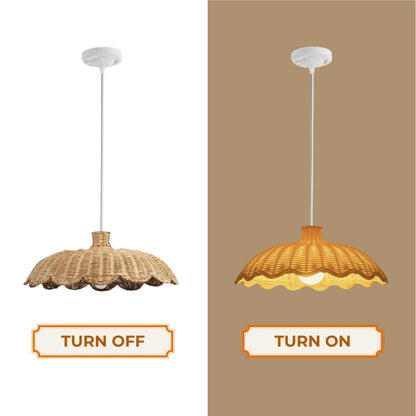 Nordic minimalist organic shape hanging lamp for a clean and serene home look