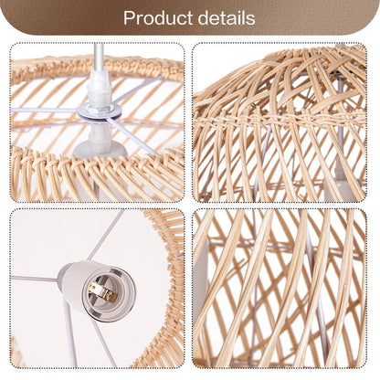 Nordic style decorative rattan pendant light for cozy living room