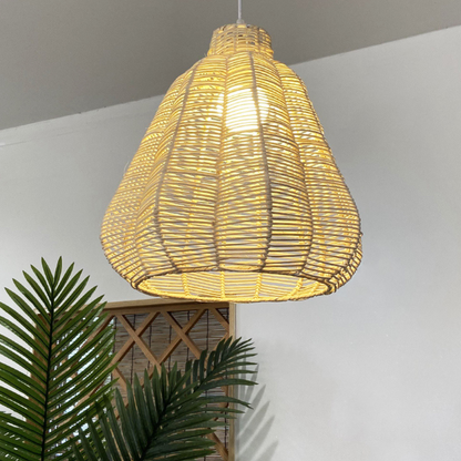 Organic texture woven ceiling pendant light for sophisticated decor style