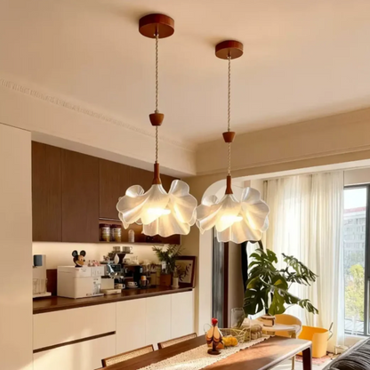 Pendant light in Organic modern style, featuring Acrylic material, ideal for Design Decor decor, providing ambient, task, and mood lighting.
