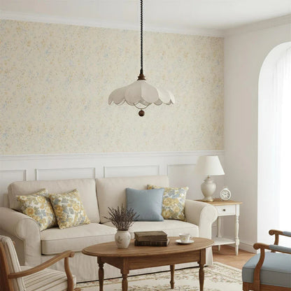 Pendant light Scandinavian Wood Mix Cloth Interior