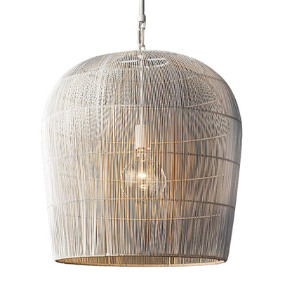 Premium natural rattan cage light, crafted from 100% biodegradable and eco-conscious materials.
