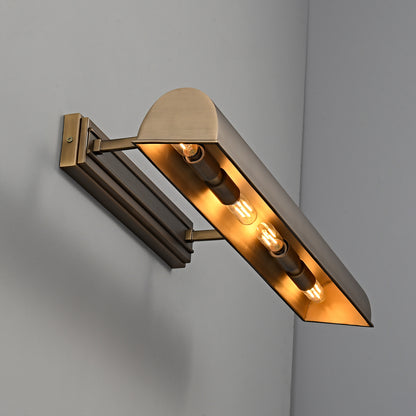 Quiet luxury ambient copper picture light for living room art interior
