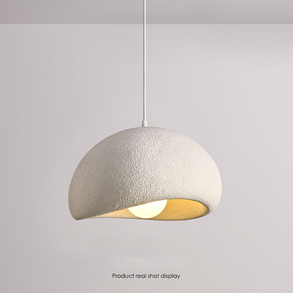 Sculptural gray HDPE decorative pendant, modern art lighting