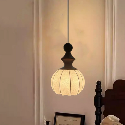Sculptural lighting in Quiet Luxury style, featuring Wood Mix Cloth material, ideal for Cozy Home decor, providing ambient and task lighting.