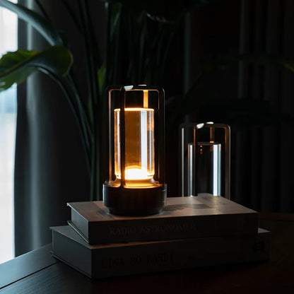 Study Desk Aluminum and Crystal Wireless Light adding Modern Accent to Workspaces