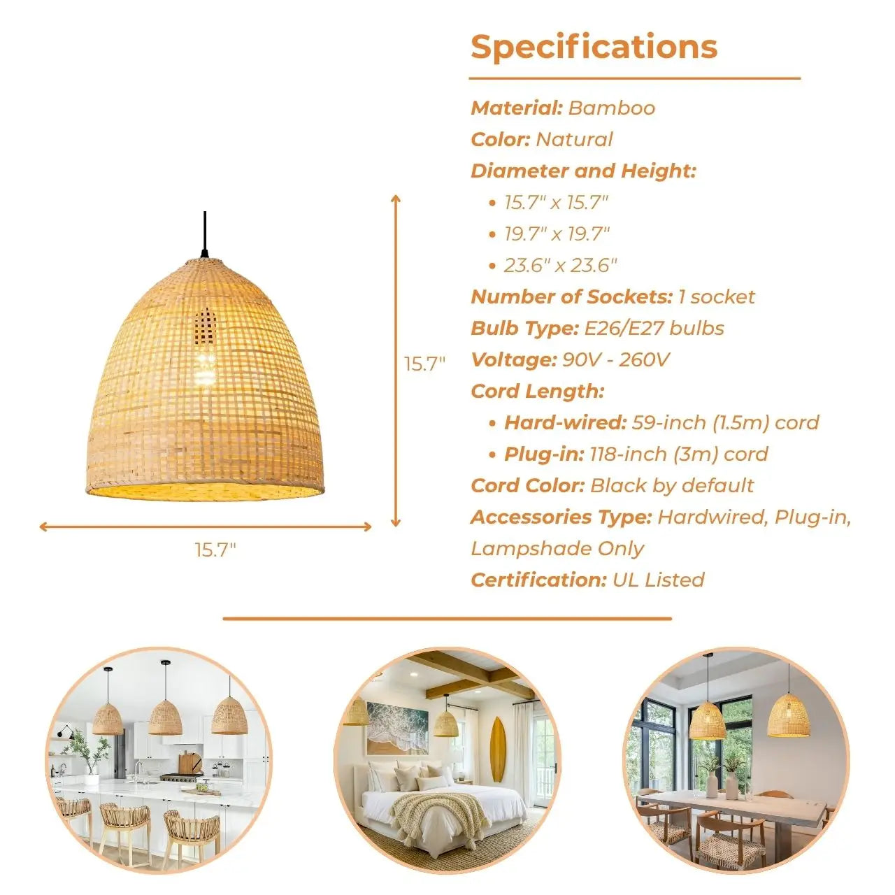 Stylish woven bamboo lighting fixture used as aesthetic interior decor in a modern cafe.
