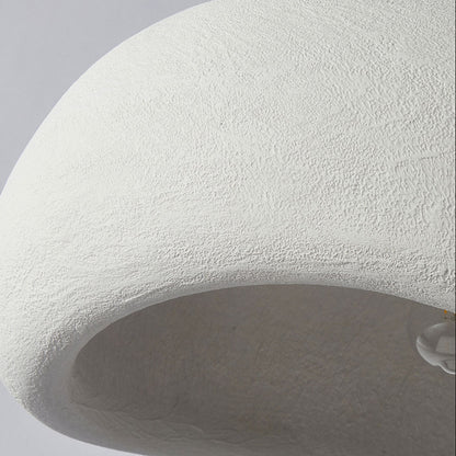 Wabi-sabi inspired HDPE organic pendant light in soft white
