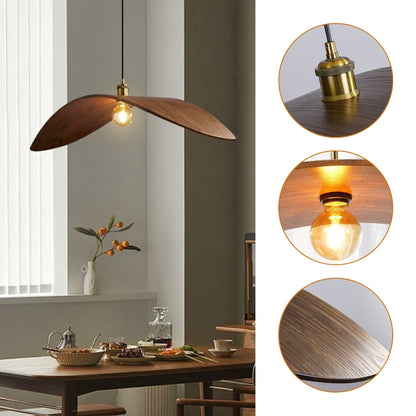 Natural wood arch lamp with Wabi-Sabi style for modern interiors