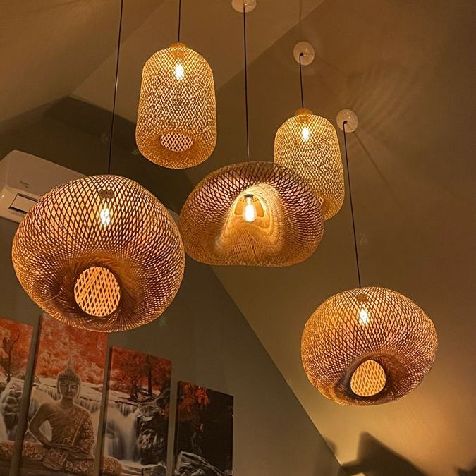 bamboo chandelier pendant light