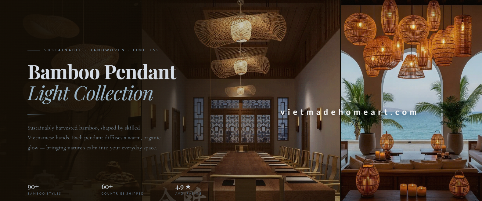 bamboo_pendant_lights, wicker pendant light, japandi lighting