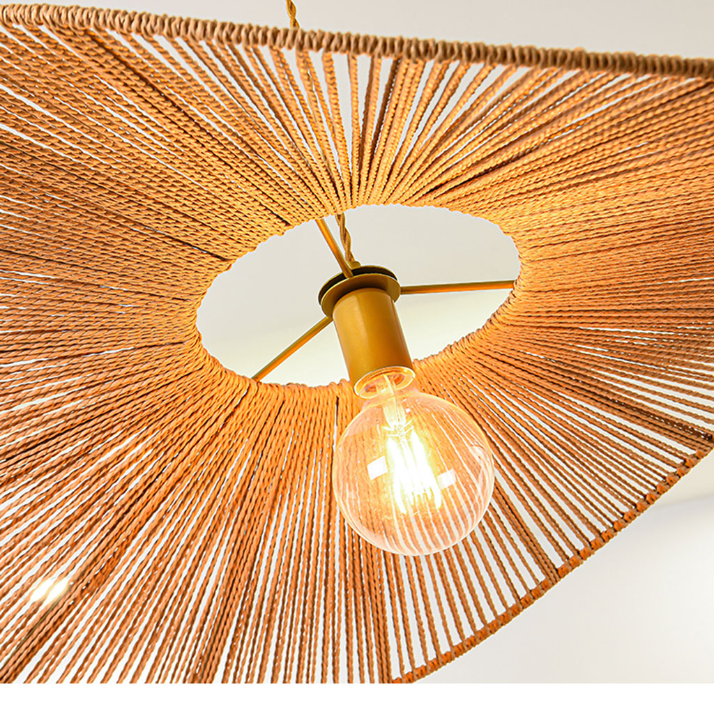 Eco-Friendly Woven Seagrass Hanging Lamp for Sustainable Homes
