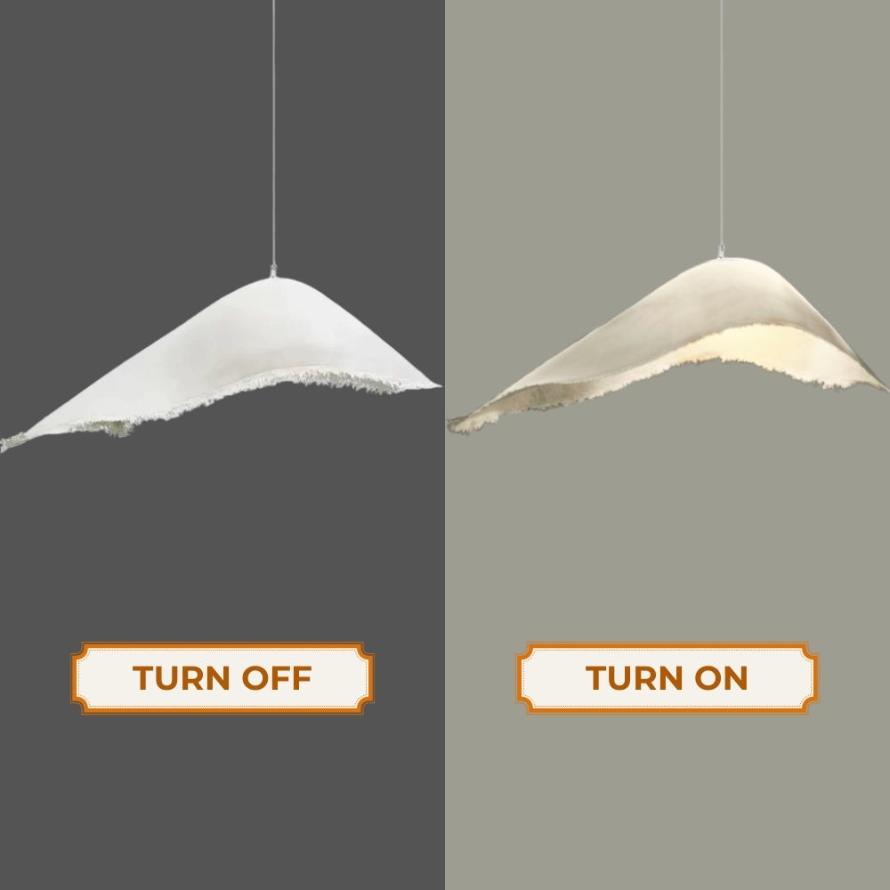 Elegant bohemian pendant chandelier with white tassel trim