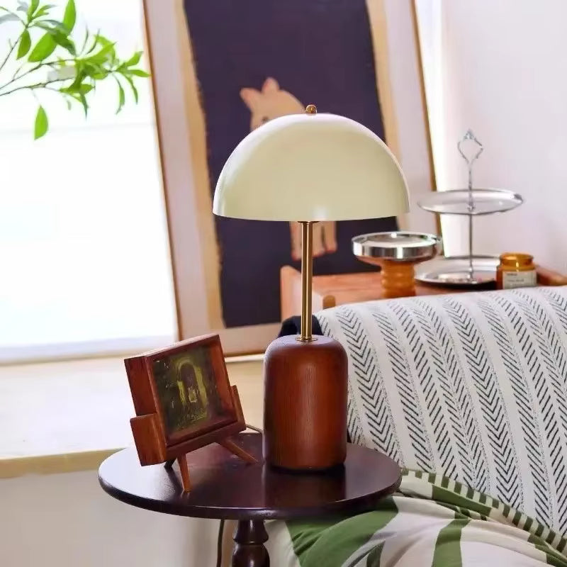 Japandi Decor Wood and Metal Accent Lamp for Calm and Serene Interiors