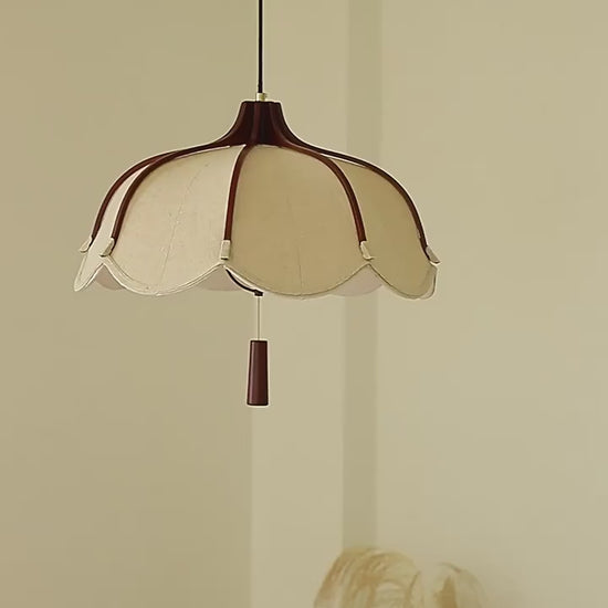 Accent lamp Nordic featuring Wood Mix Cloth designed for Cozy home interior
