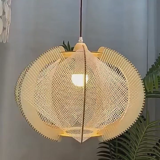 Quiet luxury hanging lamp for cozy kitchen task lighting