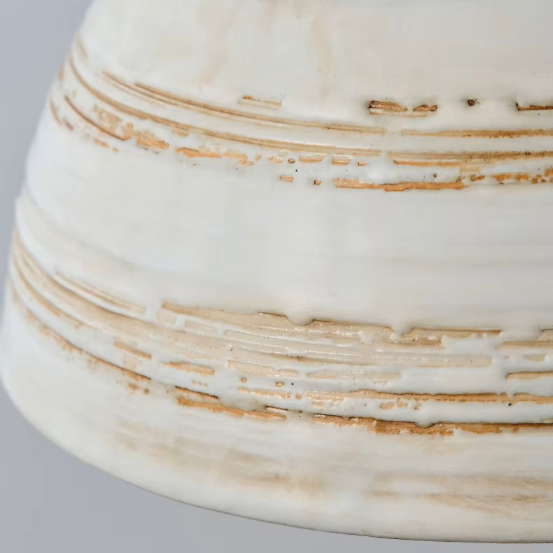 Study Desk Ceramic and Wood Lamp adding Cozy Atmosphere to Home Workspaces