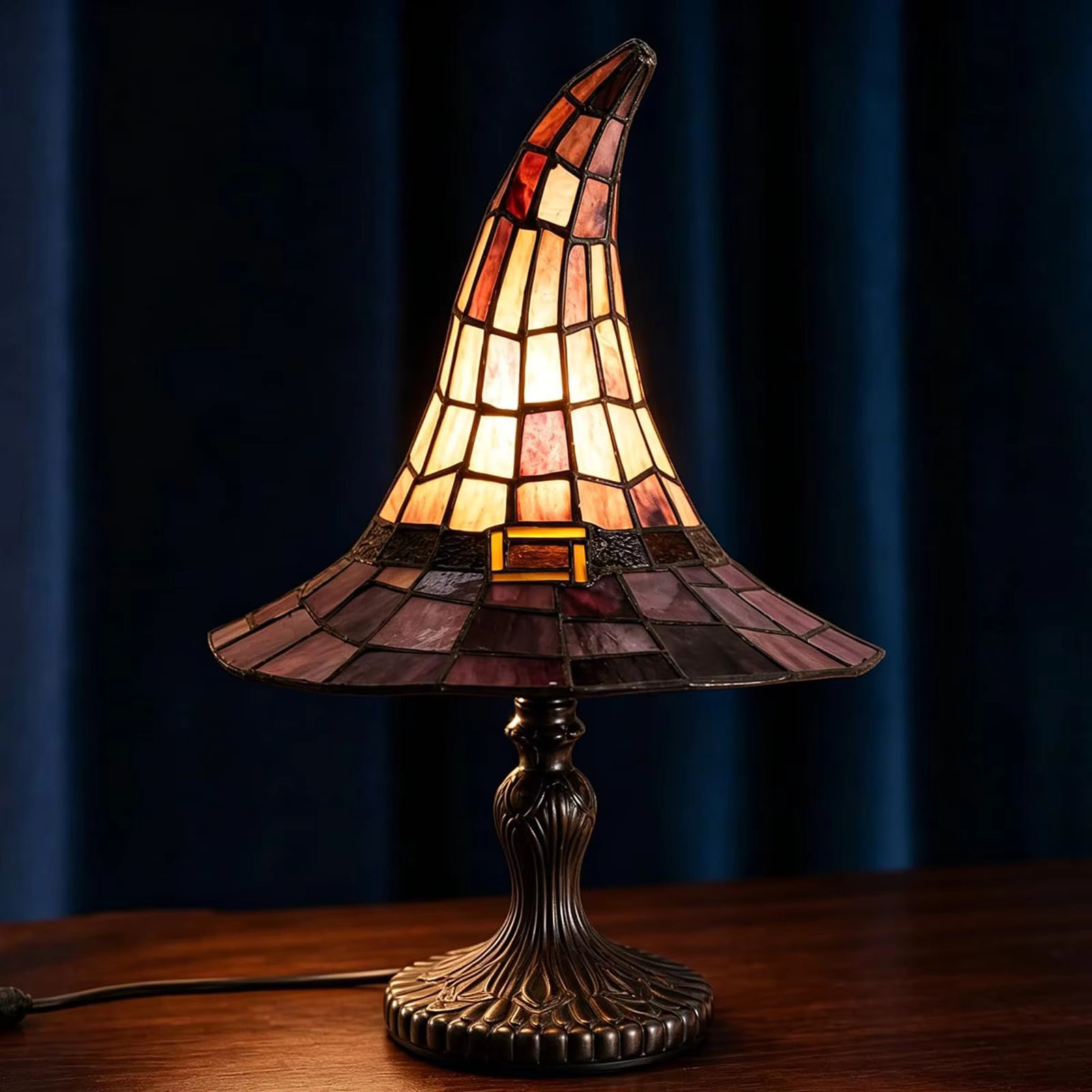 Study Desk Resin Witch Hat Lamp for Inspiring and Scholarly Workspaces